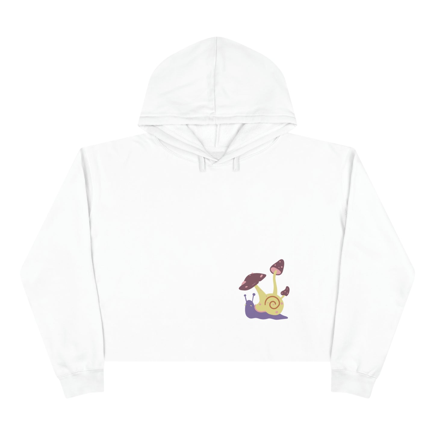 Trippy Snail Crop Hoodie